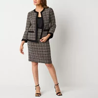 Black Label by Evan-Picone Womens Suit Skirt