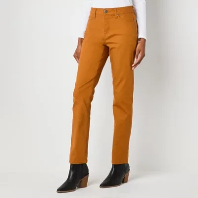 St. John's Bay Tall Womens Mid Rise Straight Leg Jean