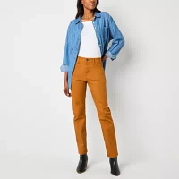 St. John's Bay Tall Womens Mid Rise Straight Leg Jean