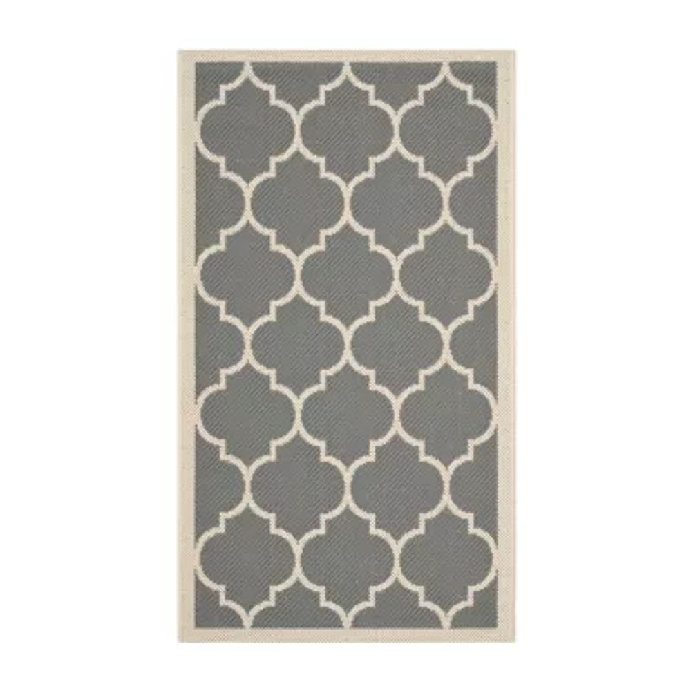 Safavieh Courtyard Collection Amias Geometric Indoor/Outdoor Area Rug