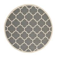 Safavieh Courtyard Collection Amias Geometric Indoor/Outdoor Round Area Rug