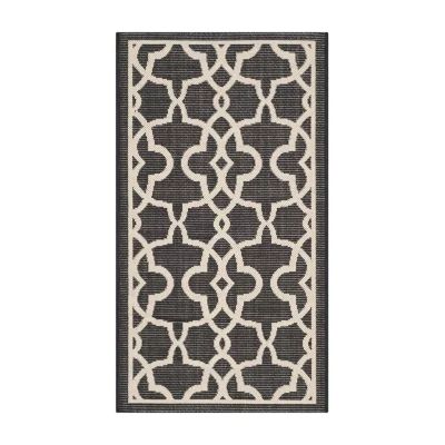 Safavieh Courtyard Collection Ariana Oriental Indoor/Outdoor Area Rug