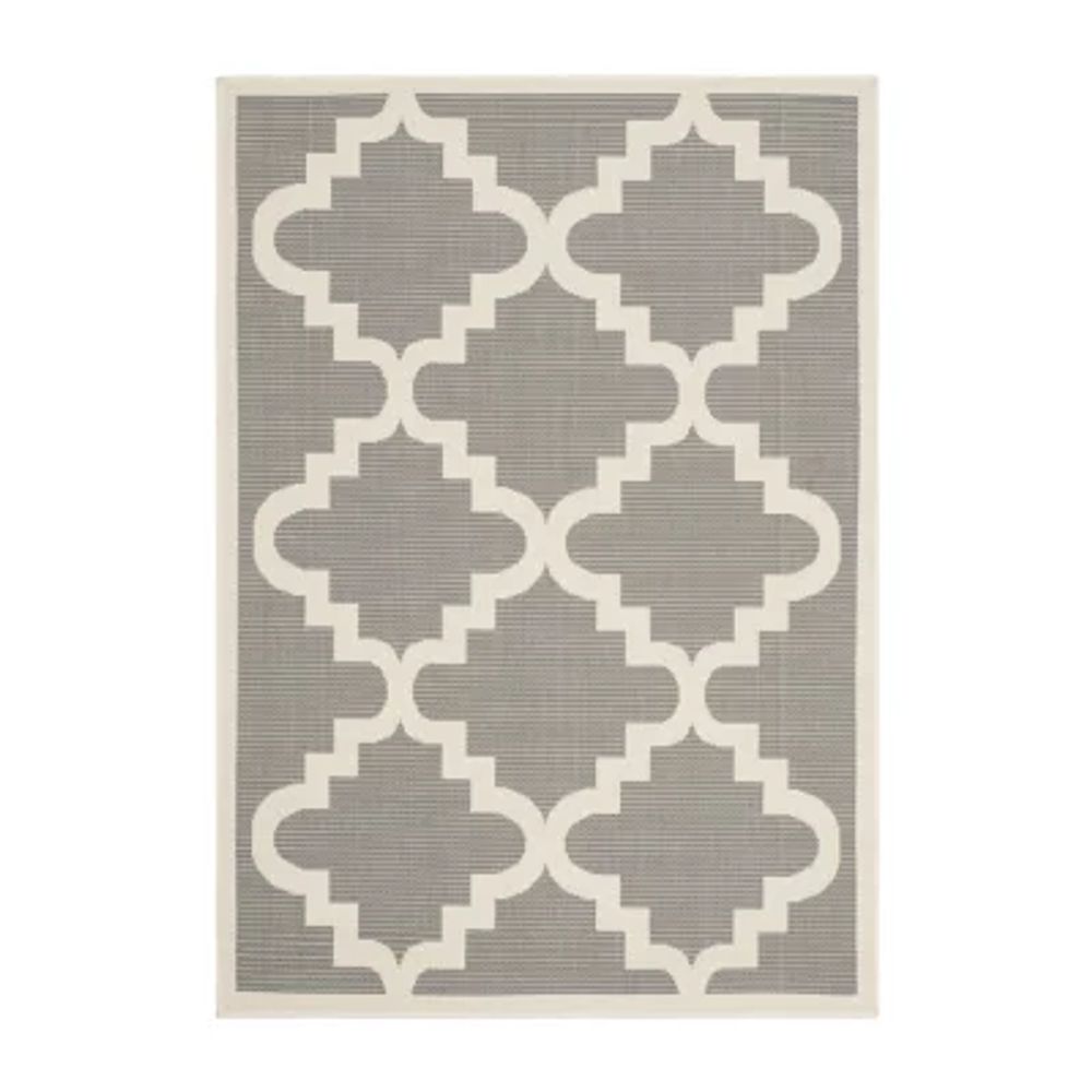 Safavieh Courtyard Collection Asa Geometric Indoor/Outdoor Area Rug