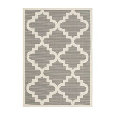 Safavieh Courtyard Collection Asa Geometric Indoor/Outdoor Area Rug