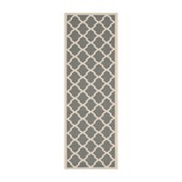 Safavieh Courtyard Collection Bailey Geometric Indoor/Outdoor Runner Rug