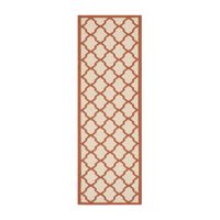 Safavieh Courtyard Collection Bailey Geometric Indoor/Outdoor Runner Rug