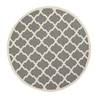 Safavieh Courtyard Collection Bailey Geometric Indoor/Outdoor Round Area Rug