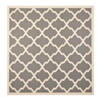 Safavieh Courtyard Collection Bailey Geometric Indoor/Outdoor Square Area Rug