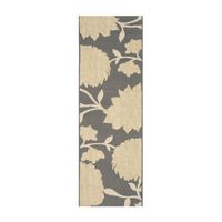 Safavieh Courtyard Collection Bertha Floral Indoor/Outdoor Runner Rug