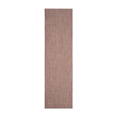 Safavieh Courtyard Collection Blanca Geometric Indoor/Outdoor Runner Rug