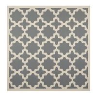 Safavieh Courtyard Collection Bokhara Geometric Indoor/Outdoor Square Area Rug