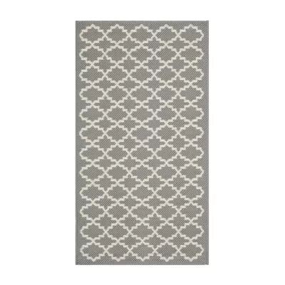 Safavieh Courtyard Collection Bora Geometric Indoor/Outdoor Area Rug