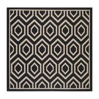 Safavieh Courtyard Collection Carmella Geometric Indoor/Outdoor Square Area Rug