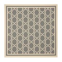 Safavieh Courtyard Collection Caymen Oriental Indoor/Outdoor Square Area Rug