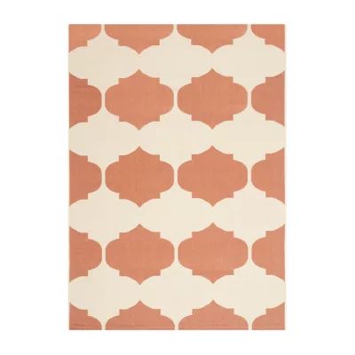 Safavieh Courtyard Collection Celina Geometric Indoor/Outdoor Area Rug