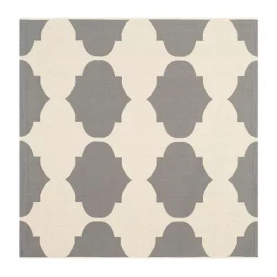 Safavieh Courtyard Collection Celina Geometric Indoor/Outdoor Square Area Rug