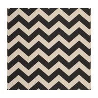 Safavieh Courtyard Collection Cennetig Chevron Indoor/Outdoor Square Area Rug