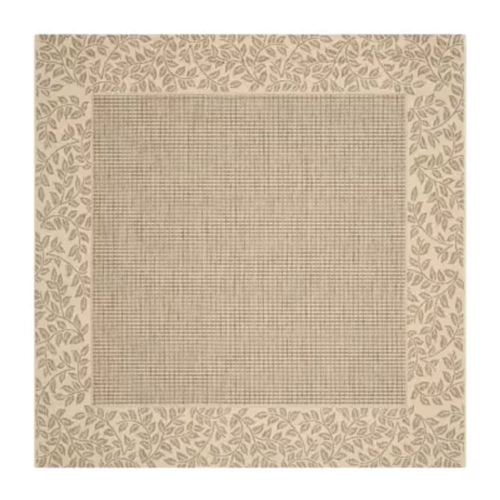 Safavieh Courtyard Collection Chad Oriental Indoor/Outdoor Square Area Rug