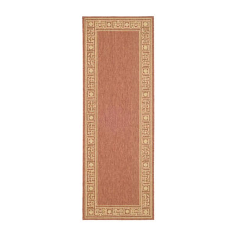 Safavieh Courtyard Collection Cherette Oriental Indoor/Outdoor Runner Rug