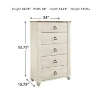 Signature Design by Ashley® Smithfield Five Drawer Chest