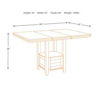 Signature Design by Ashley® Towson Counter Height Dining Room Table