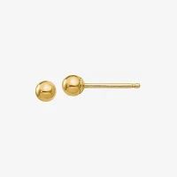 14K Gold 3mm Ball Stud Earrings