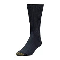 Gold Toe Casual Cotton Fluffies 3 Pair Crew Socks Mens