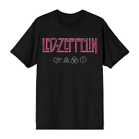 Juniors Led Zepplin Boyfriend Tee Womens Crew Neck Short Sleeve Graphic T-Shirt