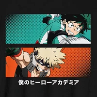 Juniors My Hero Academia Boyfriend Long Sleeve Womens Crew Neck Graphic T-Shirt