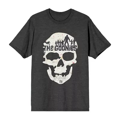 Juniors The Goonies Skull Boyfriend Tee Womens Crew Neck Short Sleeve Graphic T-Shirt