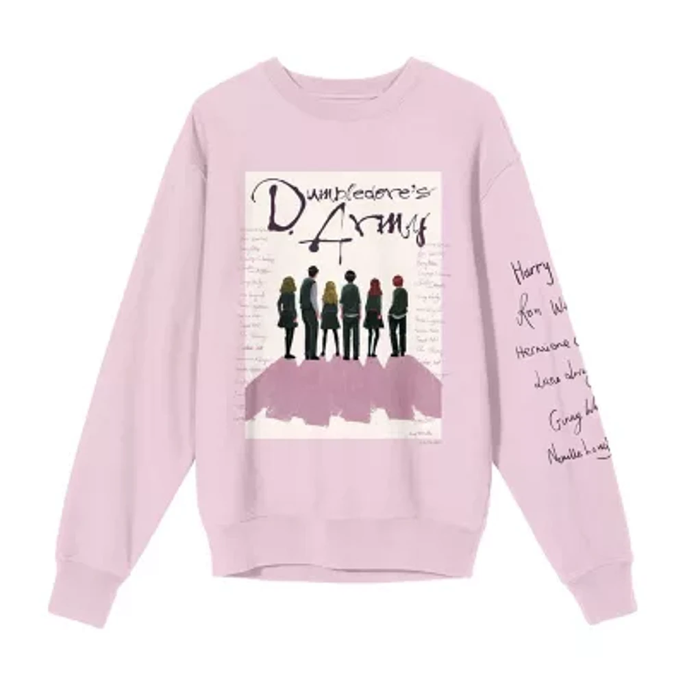 Juniors Womens Crew Neck Long Sleeve Harry Potter Sweatshirt