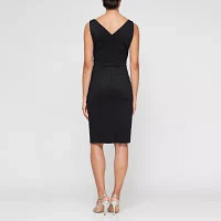 Atelier Danielle Womens Smoothing And Slimming Collection Sleeveless Sheath Dress