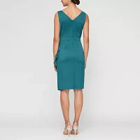 Atelier Danielle Womens Smoothing And Slimming Collection Sleeveless Sheath Dress