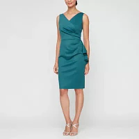 Atelier Danielle Womens Smoothing And Slimming Collection Sleeveless Sheath Dress