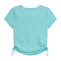 Knit Works Big Girls Side Cinch Round Neck Short Sleeve Graphic T-Shirt