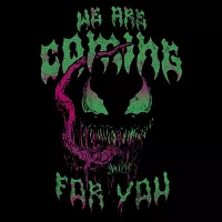 Mens Short Sleeve Venom Graphic T-Shirt