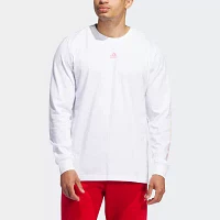 adidas Mens Crew Neck Long Sleeve Graphic T-Shirt