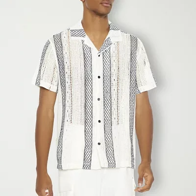 Forever 21 Mens Short Sleeve Button-Down Shirt