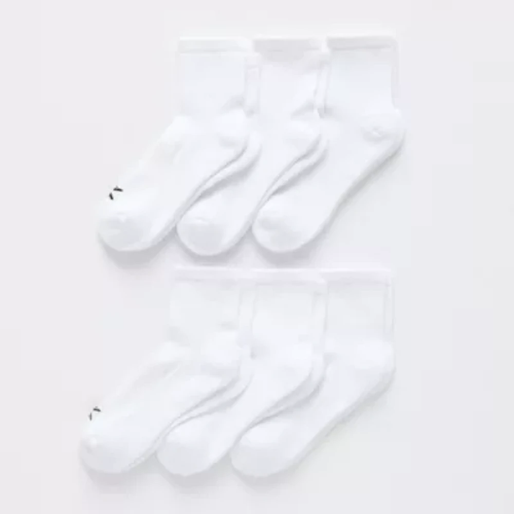 Xersion Essential Performance 6 Pair Quarter Ankle Socks Womens