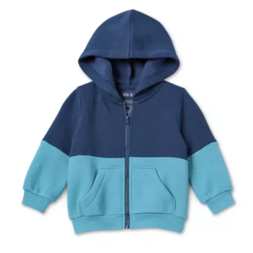 Okie Dokie Baby Boys Fleece Hooded Lightweight Jacket