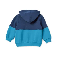 Okie Dokie Baby Boys Fleece Hooded Lightweight Jacket