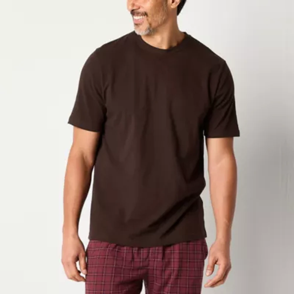 Stafford Super Soft Mens Short Sleeve Crew Neck Pajama Top