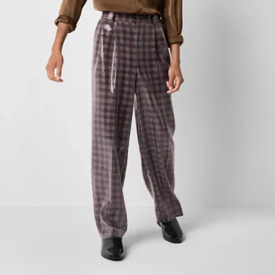 Johnny Wujek for JCPenney Sequins Mens Checked Straight Fit Suit Pants