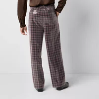 Johnny Wujek for JCPenney Sequins Mens Big and Tall Checked Straight Fit Suit Pants