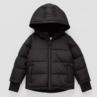 Okie Dokie Baby & Toddler Boys Hooded Heavyweight Puffer Jacket