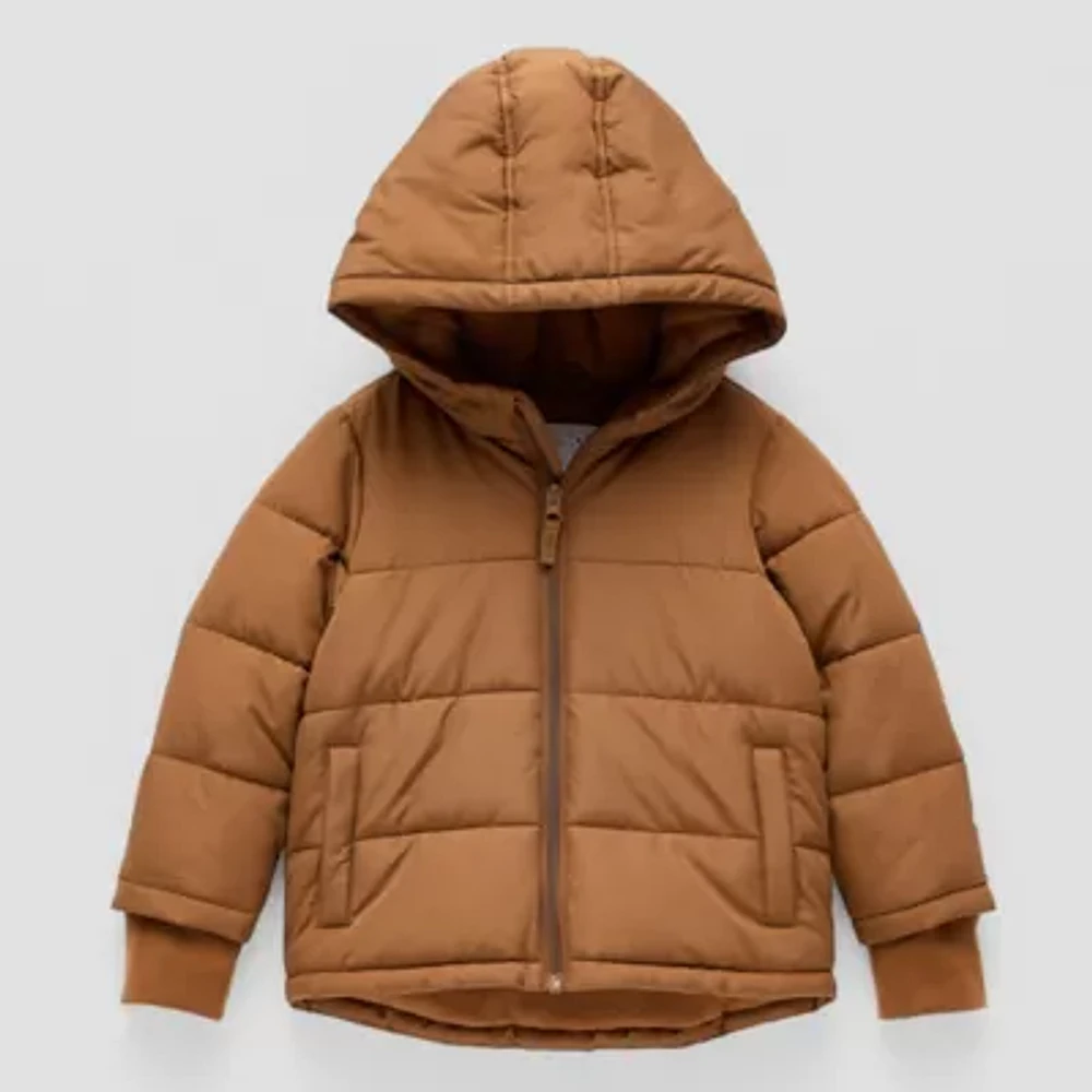 Okie Dokie Baby & Toddler Boys Hooded Heavyweight Puffer Jacket