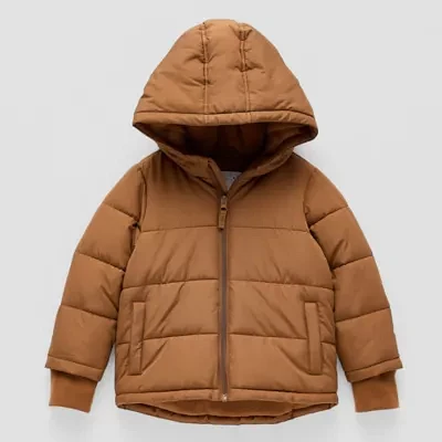 Okie Dokie Baby & Toddler Boys Hooded Heavyweight Puffer Jacket