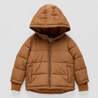 Okie Dokie Baby & Toddler Boys Hooded Heavyweight Puffer Jacket