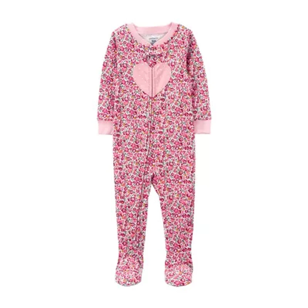 Carter's Baby Girls Footed Long Sleeve One Piece Pajama