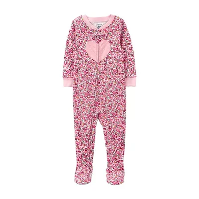 Carter's Baby Girls Footed Long Sleeve One Piece Pajama